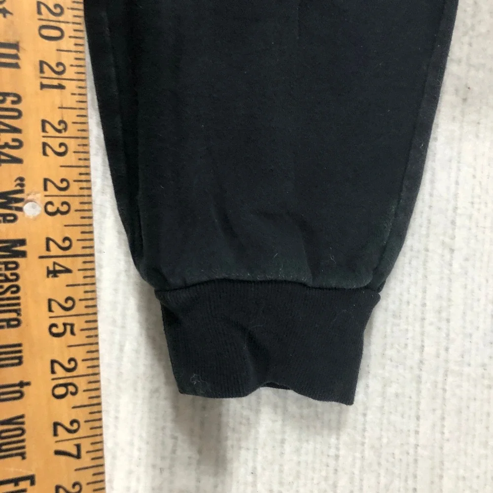 True Religion Mens Black Horseshoe Logo‎ Jogger Sweatpants Drawstring Waist L